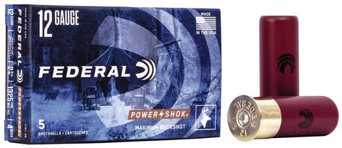 Federal Power Shok 12 Gauge 2-3/4'' 000 Buck