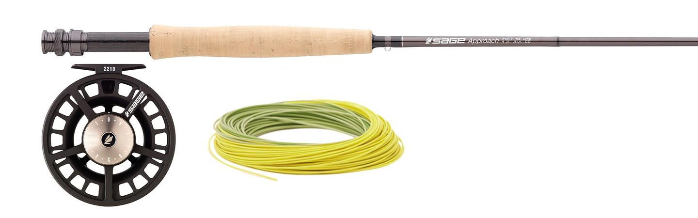Sage Approach 9' 8WT 4PC Fly Rod Combo With 2280 Reel & Rio Line – Blue  Ridge Inc