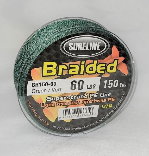 Sureline Braided Line 150Yds 60lb Test – Blue Ridge Inc